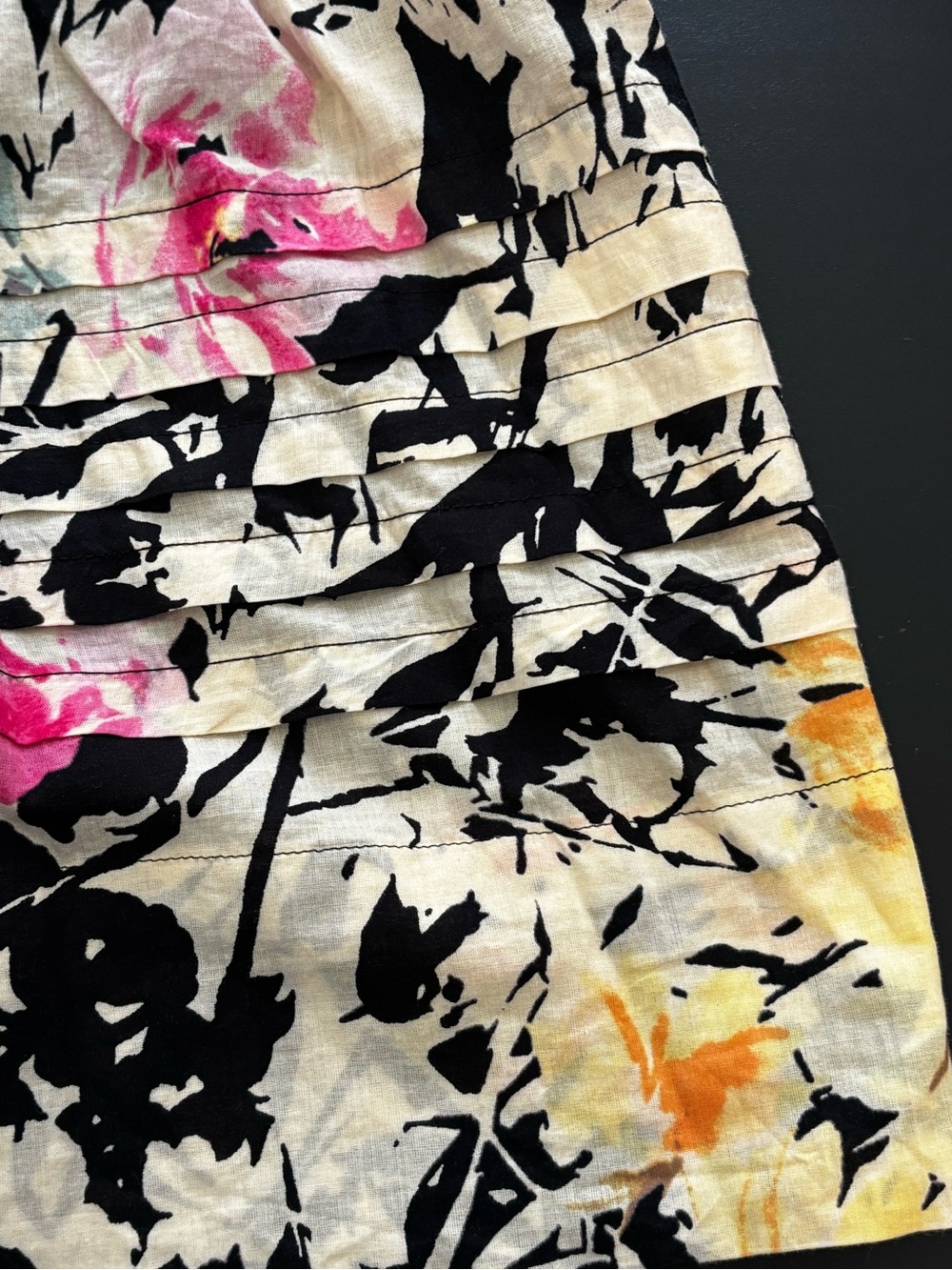 Lauren Ralph Lauren Plus Sz 18 Black Label Multicolor Floral Dress Cotton Voile - Picture 8 of 16